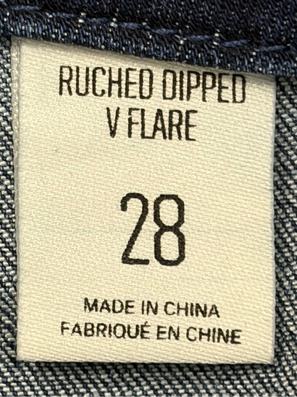 Urban Outfitters BDG Ruched Dipped V Flare Stretchy Side-zip Jeans (28) - Picture 3 of 10